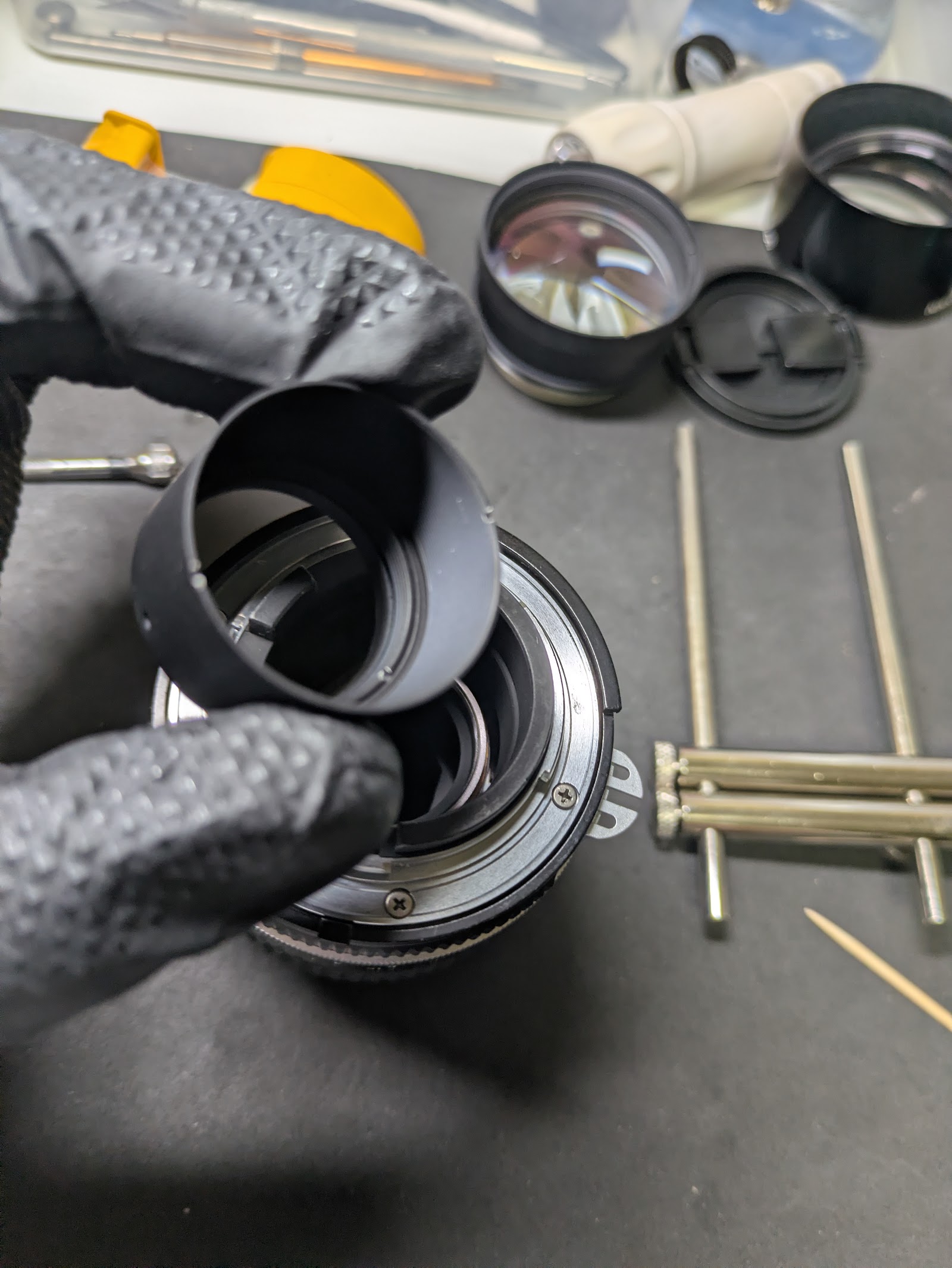 Removing the rear light baffle